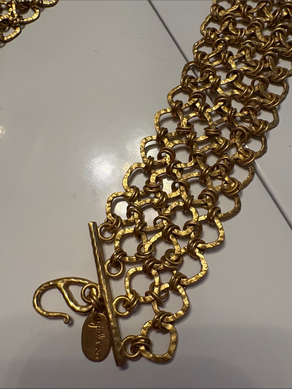 Julie Vos Mesh Chain Link Necklace - Picture 2 of 3